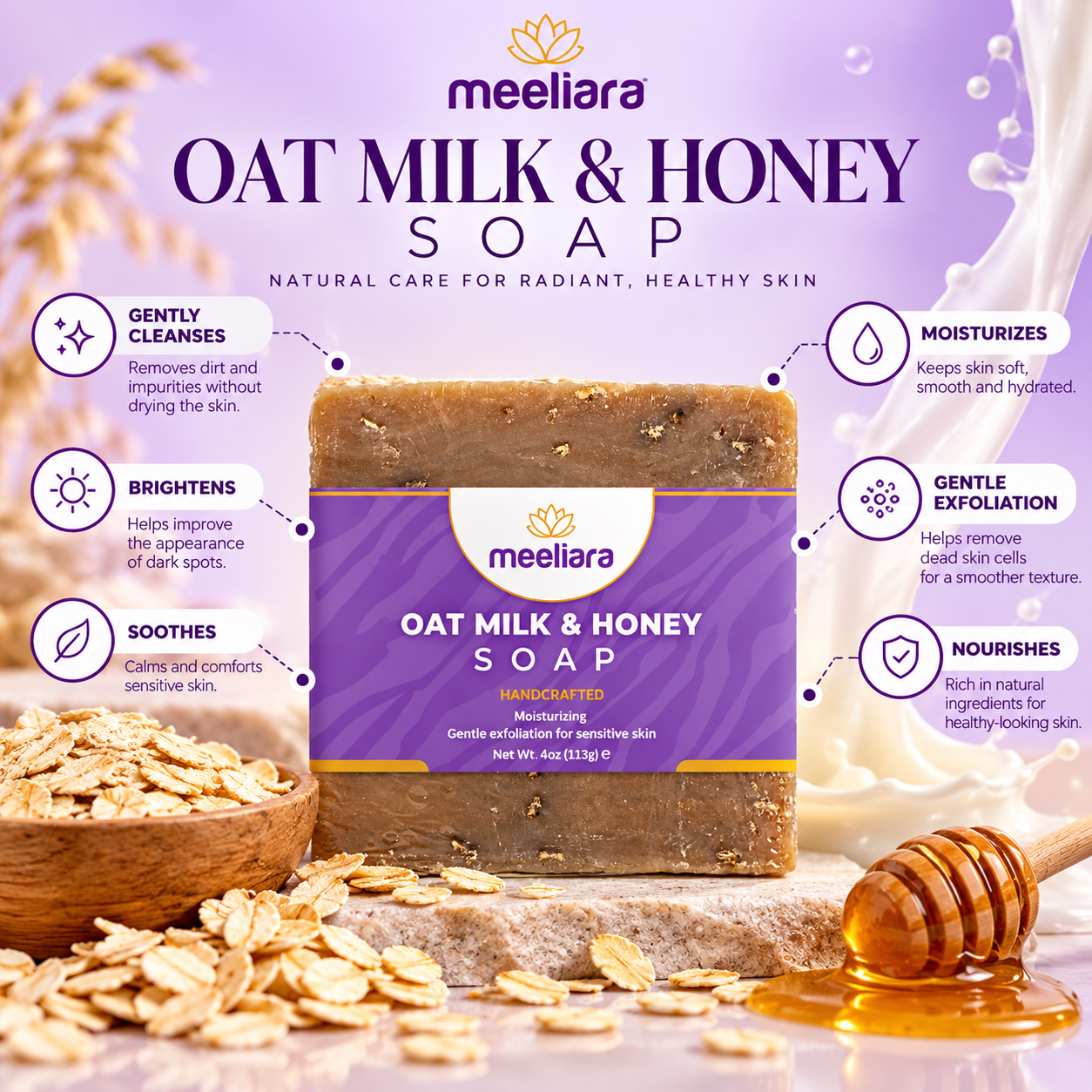 Oat Milk Honey Soap
